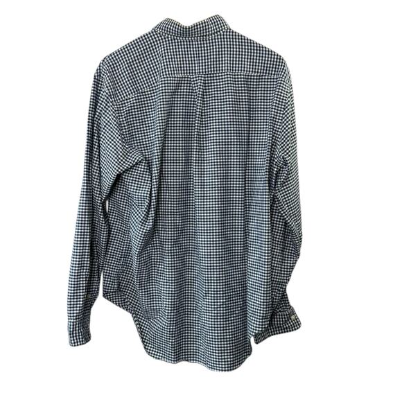 Ralph Lauren Blue Check Classic Fit Long Sleeve Button Down Shirt Men's Large - Picture 5 of 7